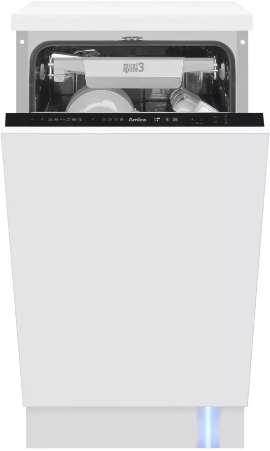 Amica DIM44C6EBOQH beépíthető keskeny mosogatógép Fő kép