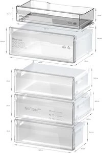 Bosch KGN492IDF alilfagyasztós hűtőszekrény 3. kép