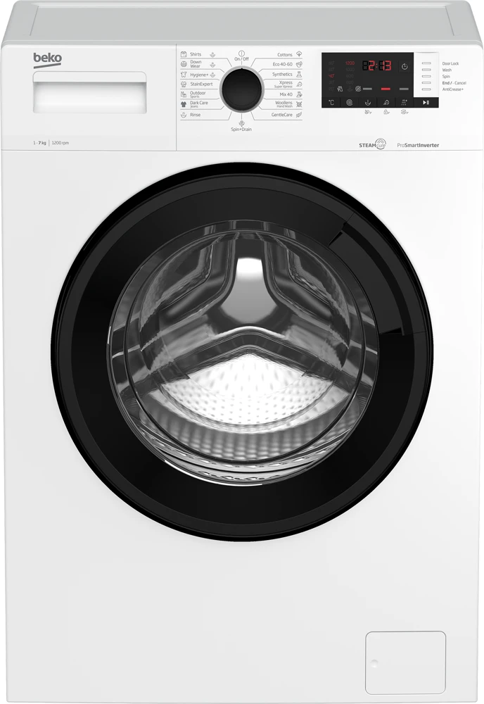 Beko WUE7612XBWS elöltöltős keskeny mosógép Fő kép