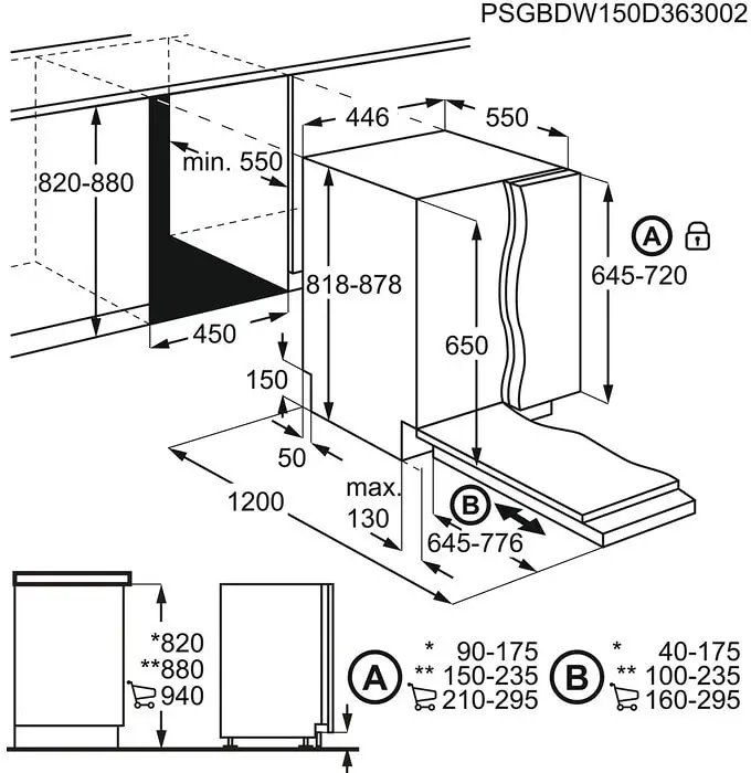 Aeg FSE72517P Beépíthető keskeny mosogatógép kép 9