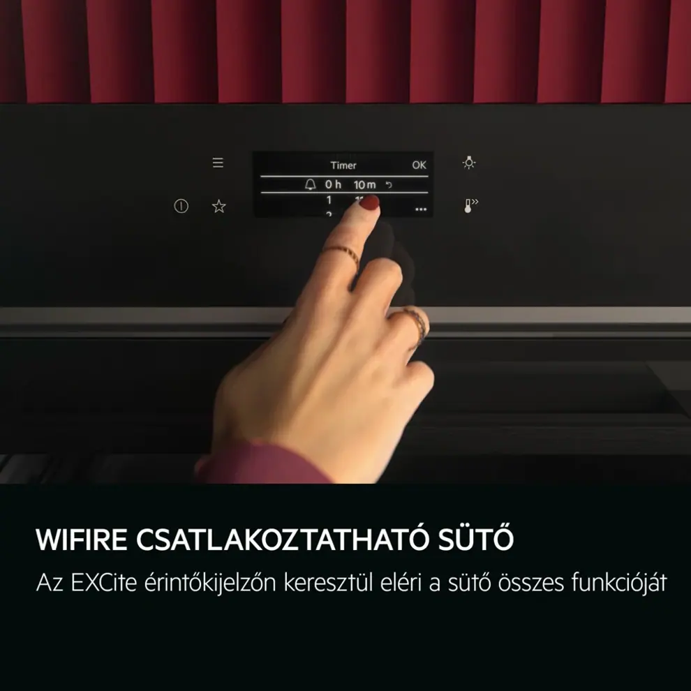 Aeg TE7PB63ZAB MealAssist 7000 sütő, pirolitikus tisztítással kép 5