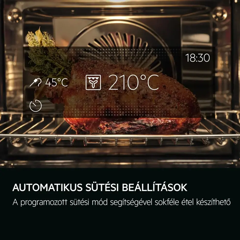 Aeg TE7PB63ZAB MealAssist 7000 sütő, pirolitikus tisztítással kép 6