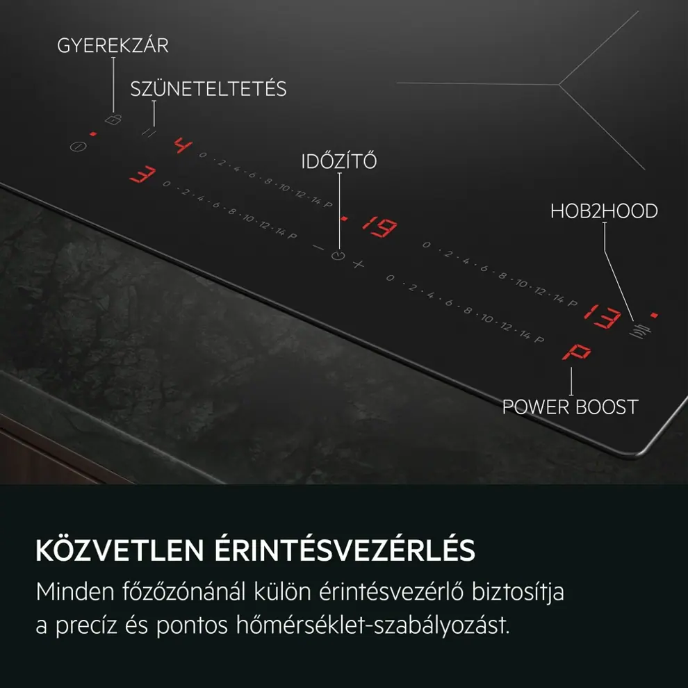 Aeg TO64IA0AIT 5000 Indukciós főzőlap, SaphirMatt® SE 60 cm kép 2