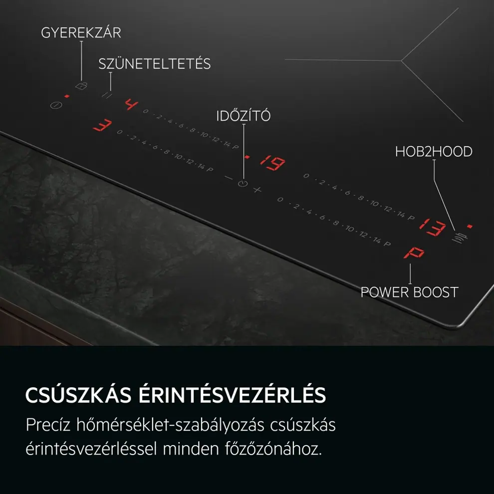 Aeg TO64IA0AIT 5000 Indukciós főzőlap, SaphirMatt® SE 60 cm kép 4