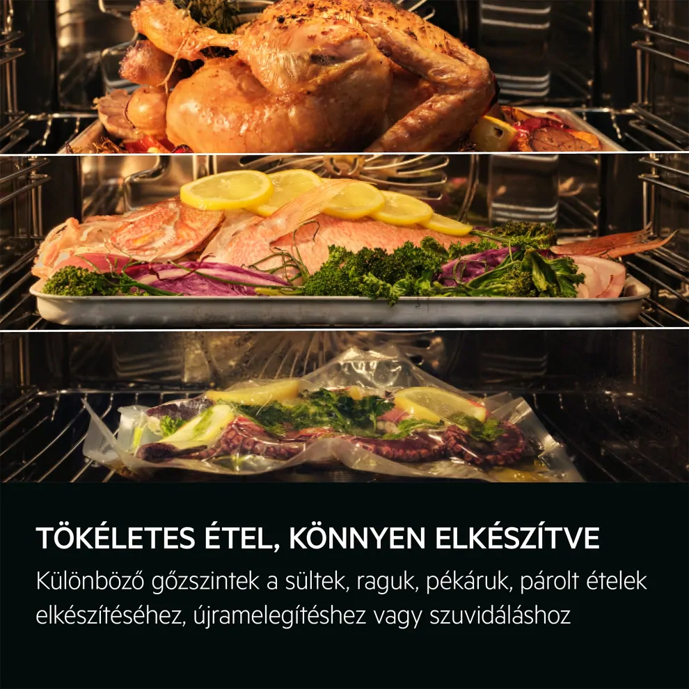 Aeg TP9SB831AB ProAssist/SteamPro 9000 Gőzsütő, gőztisztítással kép 3