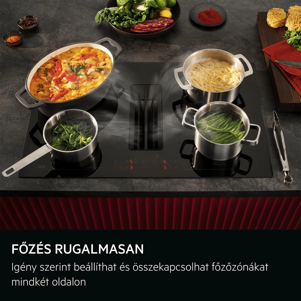 Aeg TT84CG33CB BI Főzőlap Indukciós lap + elszívó kép 7