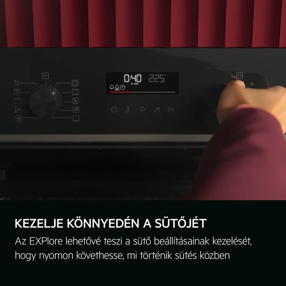 Aeg TU5PB431SB SurroundCook 5000 sütő pirolitikus tisztítással kép 3