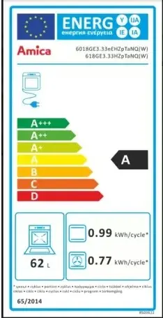 Amica 55700 kombinált tűzhely kép 2