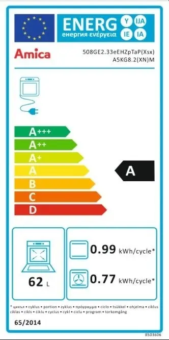 Amica 56013 kombinált tűzhely kép 3