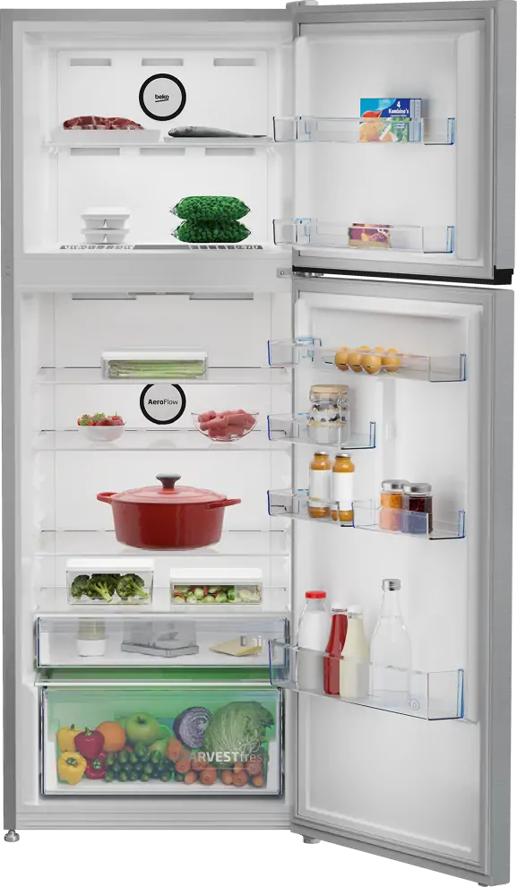 Beko B3RDNE504HXB felülfagyasztós hűtőszekrény kép 3