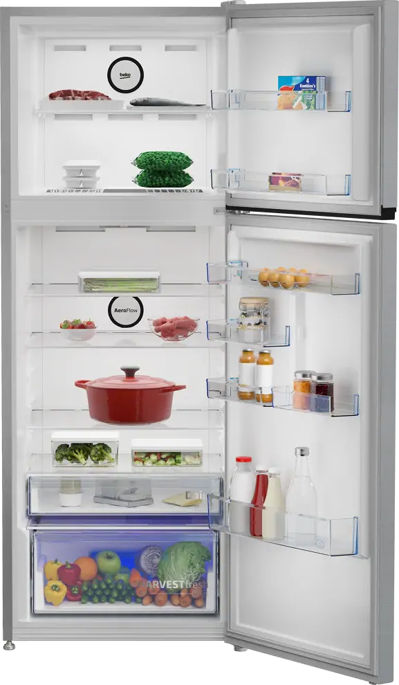 Beko B3RDNE504HXB felülfagyasztós hűtőszekrény kép 5