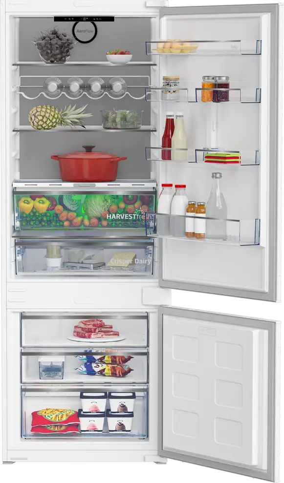 Beko BCNE400E50SHN beépíthető alulfagyasztós hűtőszekrény Fő kép