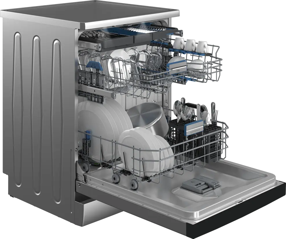 Beko BDFN36560XWP szabadonálló mosogatógép kép 2