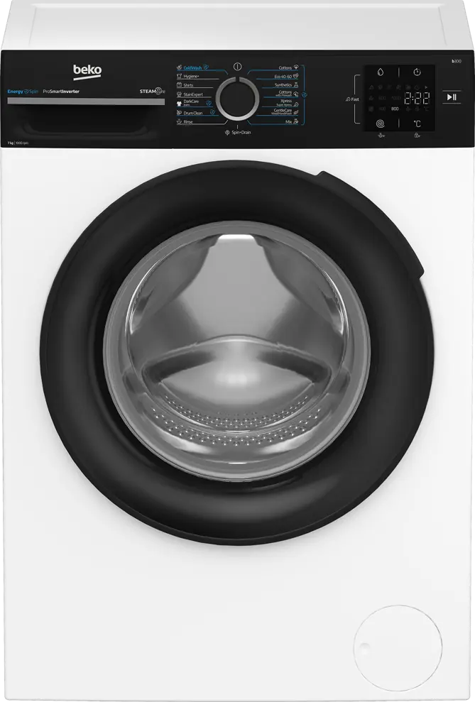 Beko BM3WFSU37013WPBB elöltöltős keskeny mosógép Fő kép