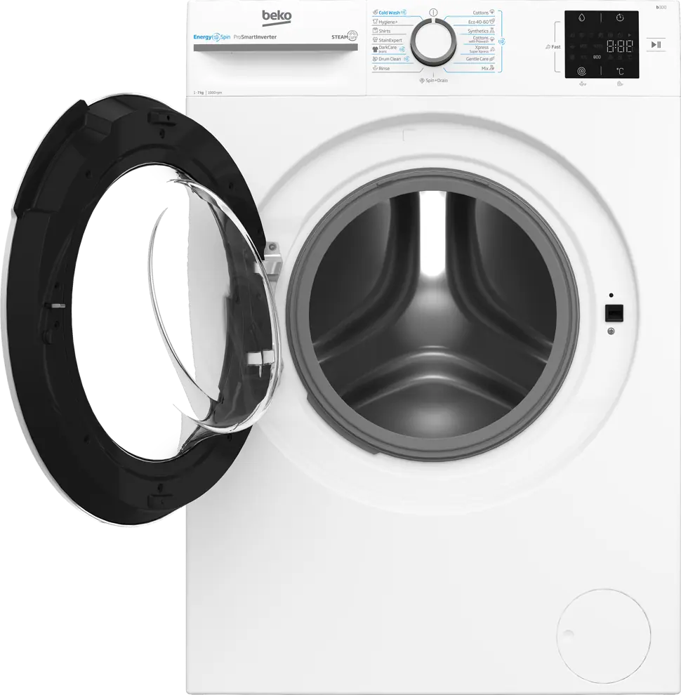 Beko BM3WFSU37013WW elöltöltős keskeny mosógép kép 3