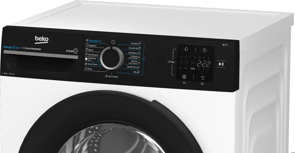 Beko BM3WFSU38213WPBB elöltöltős mosógép kép 9
