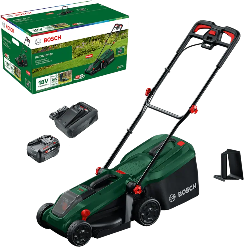 Bosch 06008B9P00 Rotak 18V-32 akkus fűnyíró (1 x 4,0 Ah) kép 10