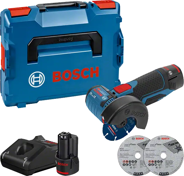 Bosch 06019F200B GWS 12V-76 akkus sarokcsiszoló (2x 3,0Ah akkuval) Fő kép