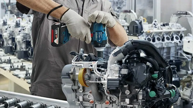 Bosch 06019K0021 GDS 18V-400 akkus ütvecsavarozó (akku és töltő nélkül) kép 4