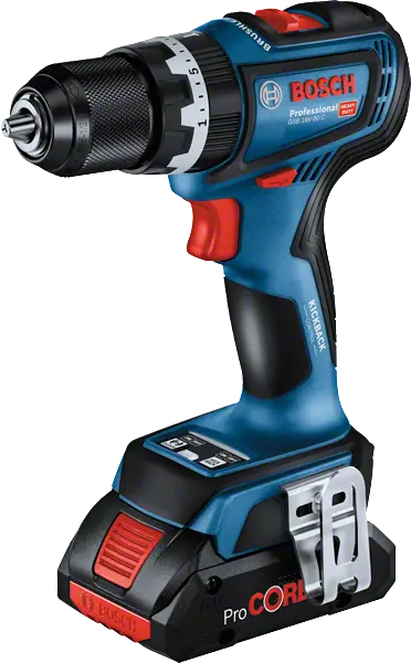 Bosch 06019K6103 GSB 18V-90 akkus ütvefúró (2x 4,0 Ah akkuval)  kép 2