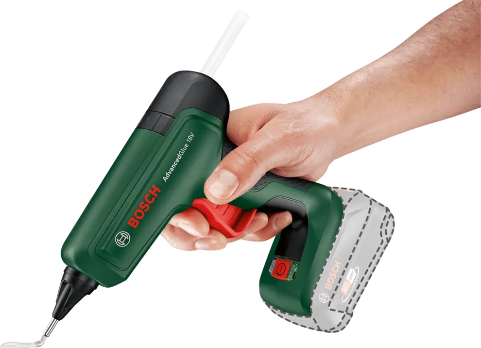 Bosch 0603264800 AdvancedGlue 18 akkus ragasztópisztoly (akku és töltő nélkül) kép 2