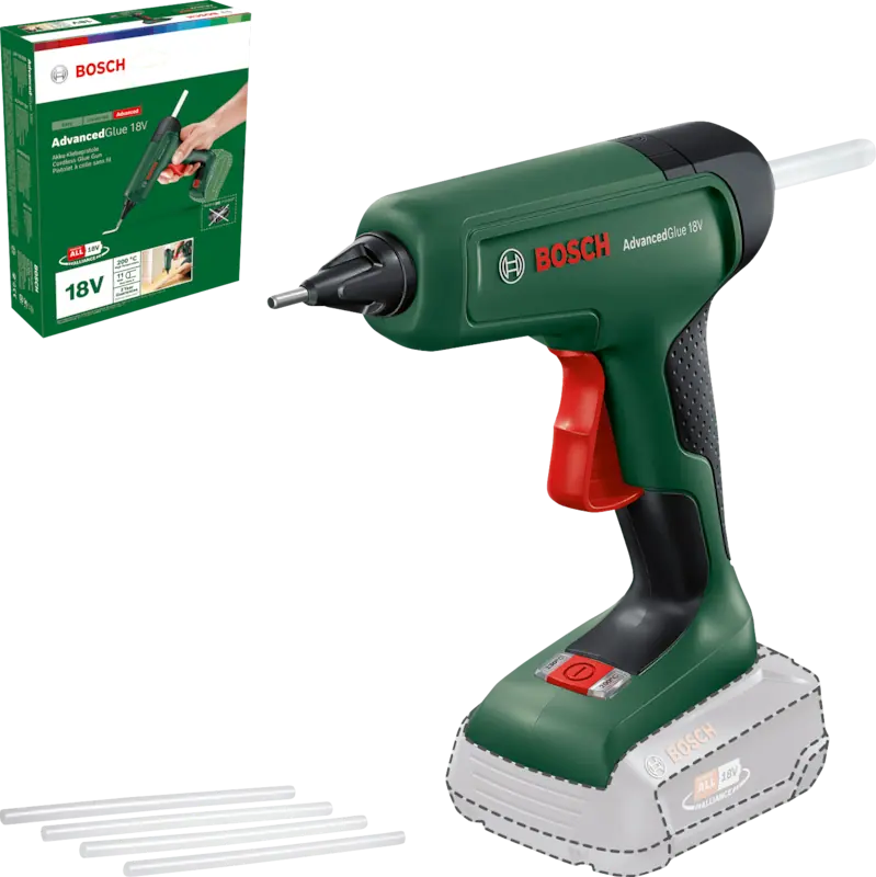 Bosch 0603264800 AdvancedGlue 18 akkus ragasztópisztoly (akku és töltő nélkül) kép 4