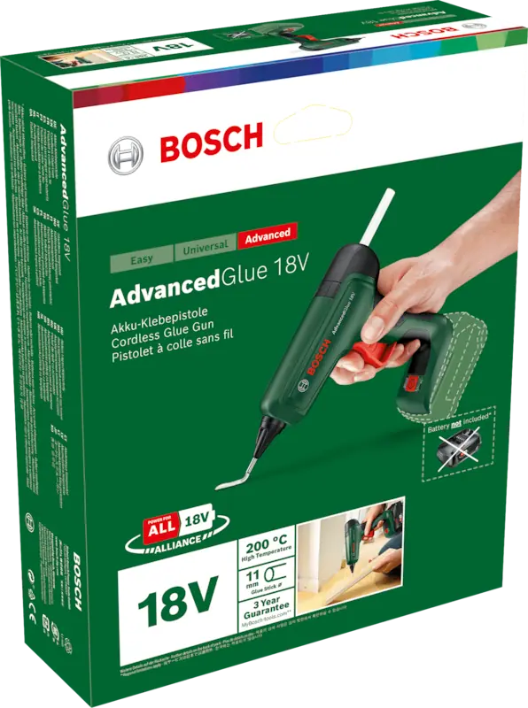Bosch 0603264800 AdvancedGlue 18 akkus ragasztópisztoly (akku és töltő nélkül) kép 5
