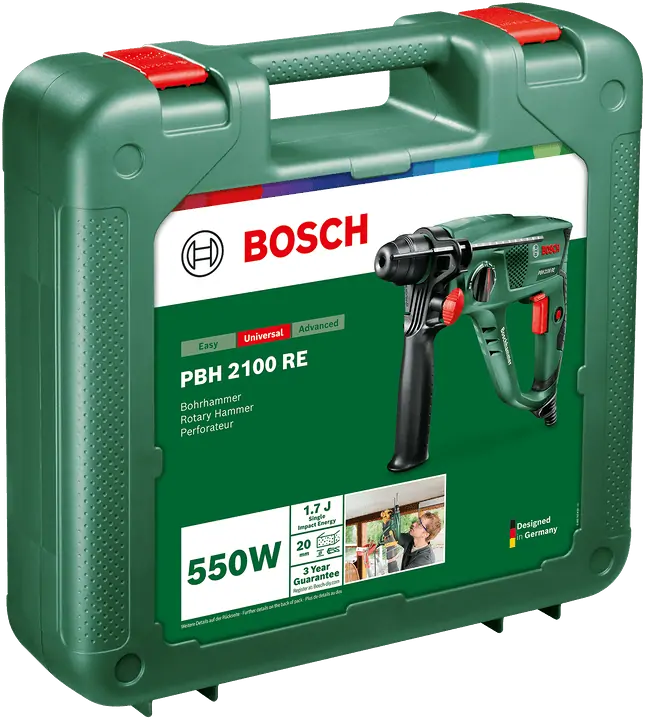 Bosch 06033A9320 PBH 2100 RE Fúrókalapács kofferben kép 3