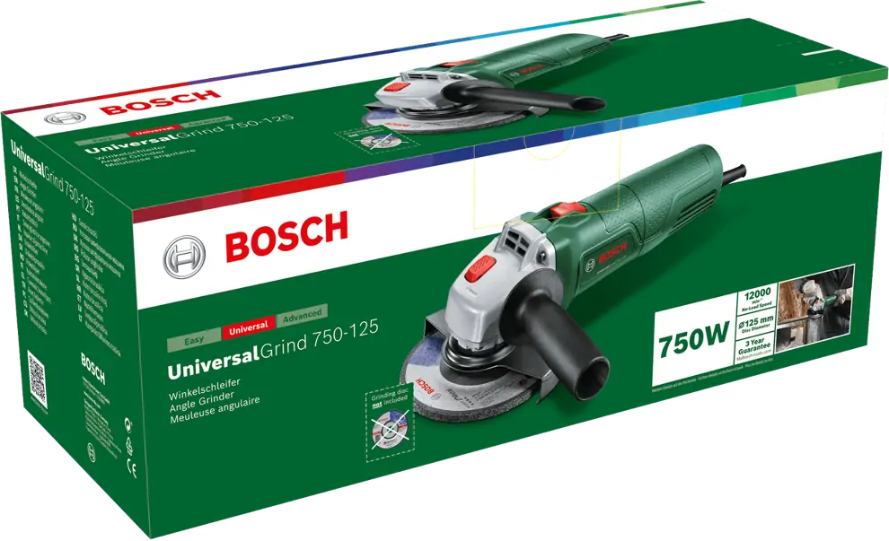 Bosch 06033E2001 UniversalGrind 750-125 sarokcsiszoló kép 2
