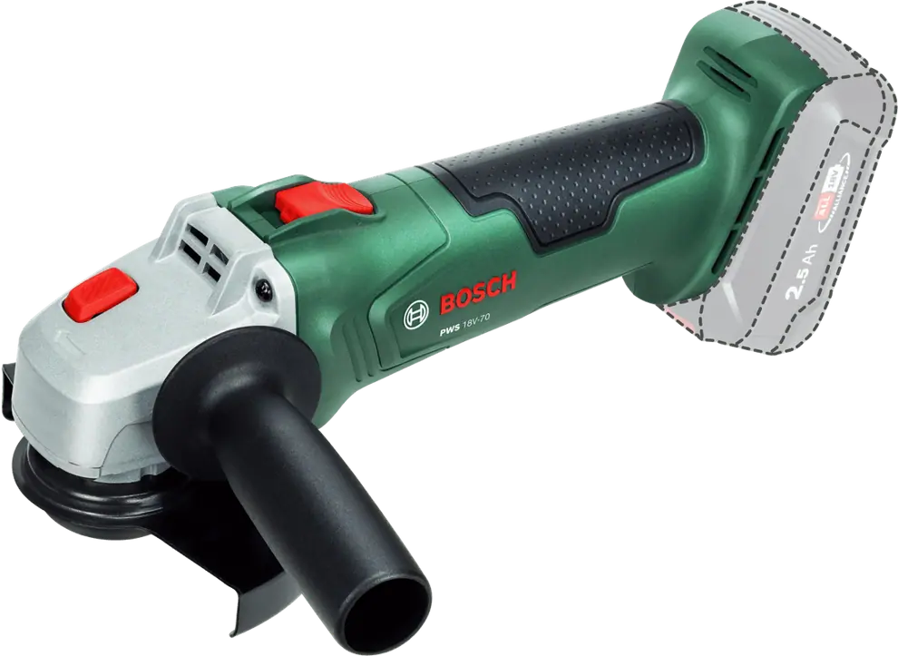 Bosch 06033E6001 PWS 18V-70 akkus sarokcsiszoló (akku és töltő nélkül) kép 2