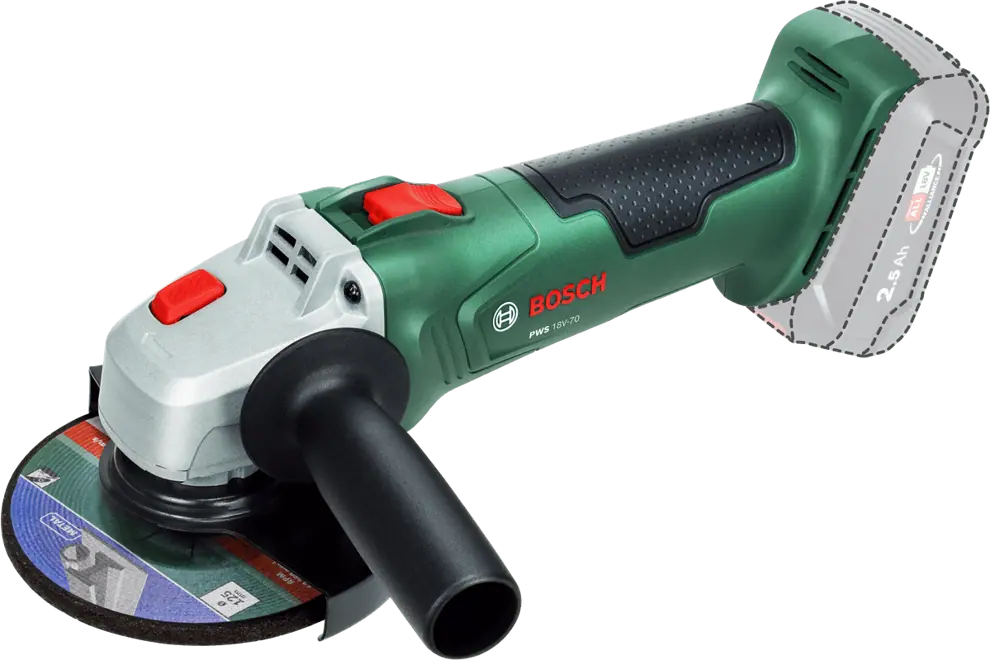 Bosch 06033E6001 PWS 18V-70 akkus sarokcsiszoló (akku és töltő nélkül) Fő kép