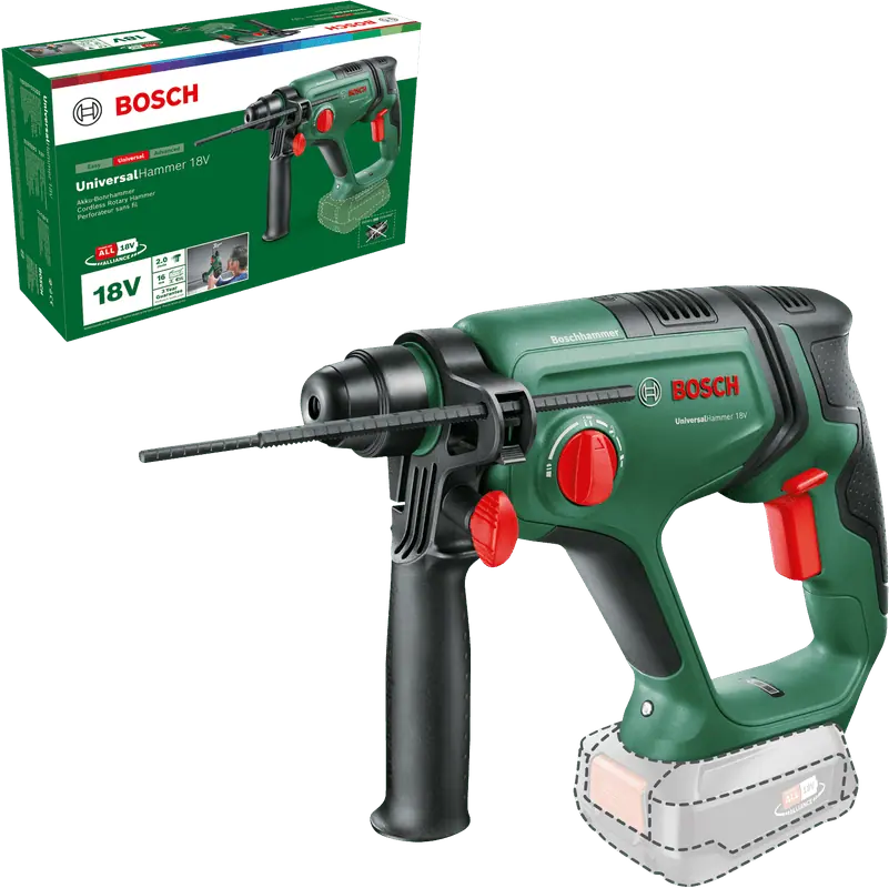 Bosch 06039D6000 UniversalHammer 18V akkus fúrókalapács (akku és töltő nélkül) kép 3