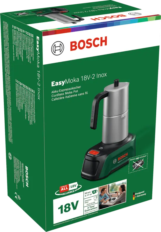 Bosch 06039E4100 EasyMoka 18-V-2 akkus kávéfőző (akku és töltő nélkül) kép 7