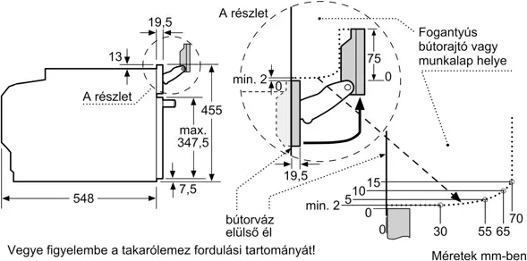 Bosch CSG7361B1 Beépíthető kompakt gőzsütő kép 9