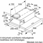 Bosch DFL064W54 Beépíthető páraelszívó kép 10