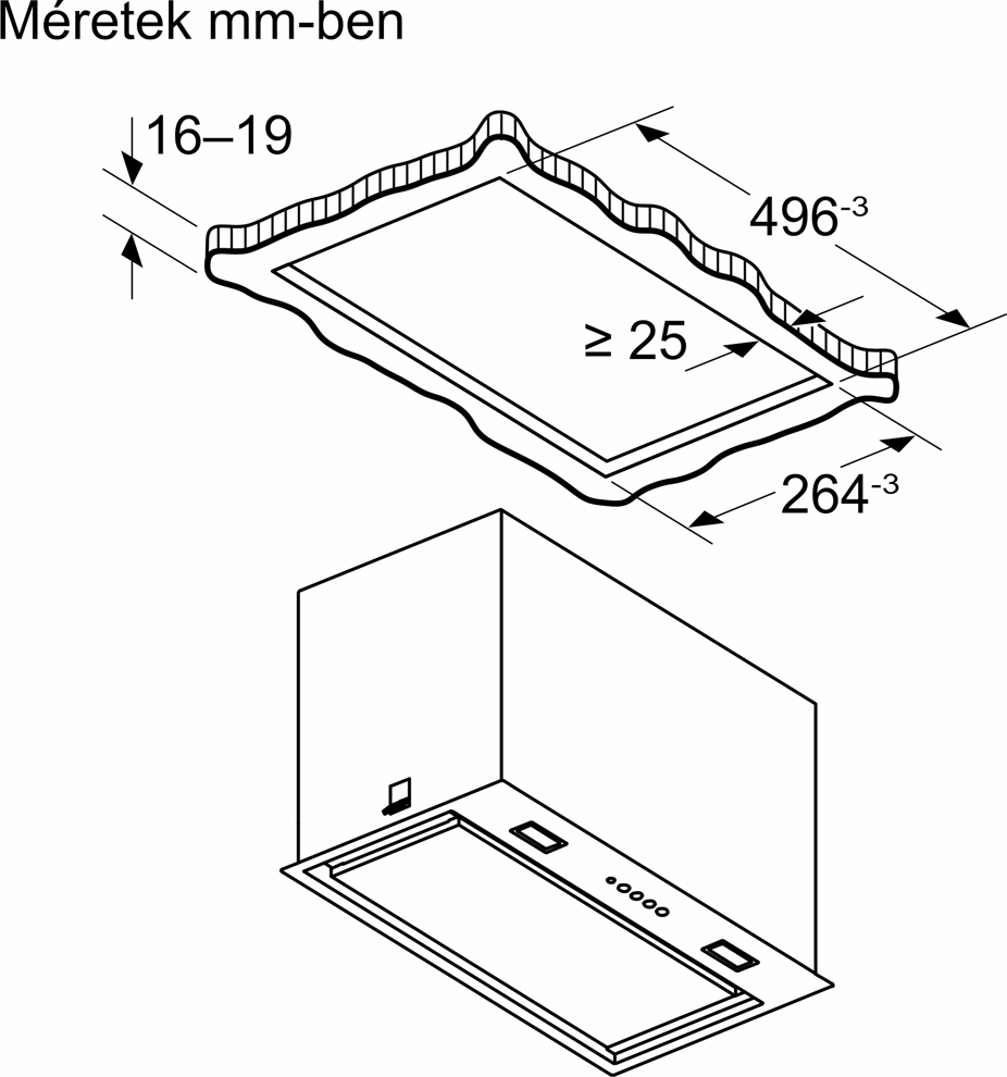 Bosch DLN56AC60 Kürtős páraelszívó kép 10