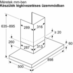 Bosch DWB95CC60 Kürtős páraelszívó kép 12