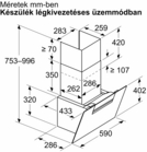 Bosch DWK67FN60 kürtős páraelszívó kép 12
