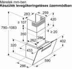 Bosch DWK67FN60 kürtős páraelszívó kép 13