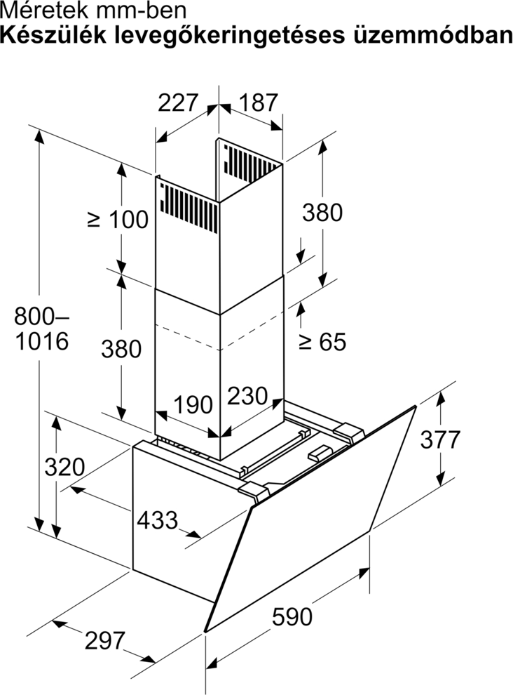 Bosch DWK67PN61 Falra szerelhető páraelszívó kép 13