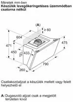 Bosch DWK81AN60 kürtős páraelszívó kép 9