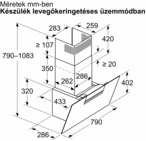 Bosch DWK87FN60  Falra szerelhető páraelszívó kép 12