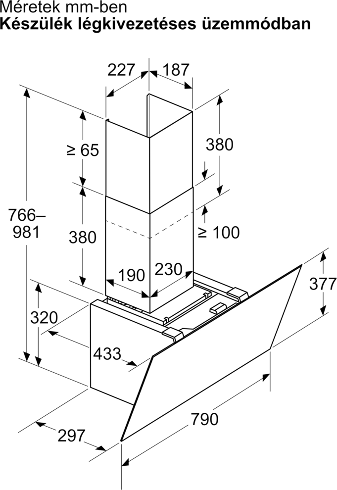 Bosch DWK87PN61 Falra szerelhető páraelszívó kép 11