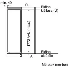 Bosch GIN81ACE0 beépíthető fagyasztószekrény kép 7