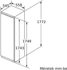 Bosch GIN81ACE0 beépíthető fagyasztószekrény kép 10