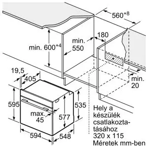 Bosch HBG7764B1 beépíthető önálló sütő kép 12