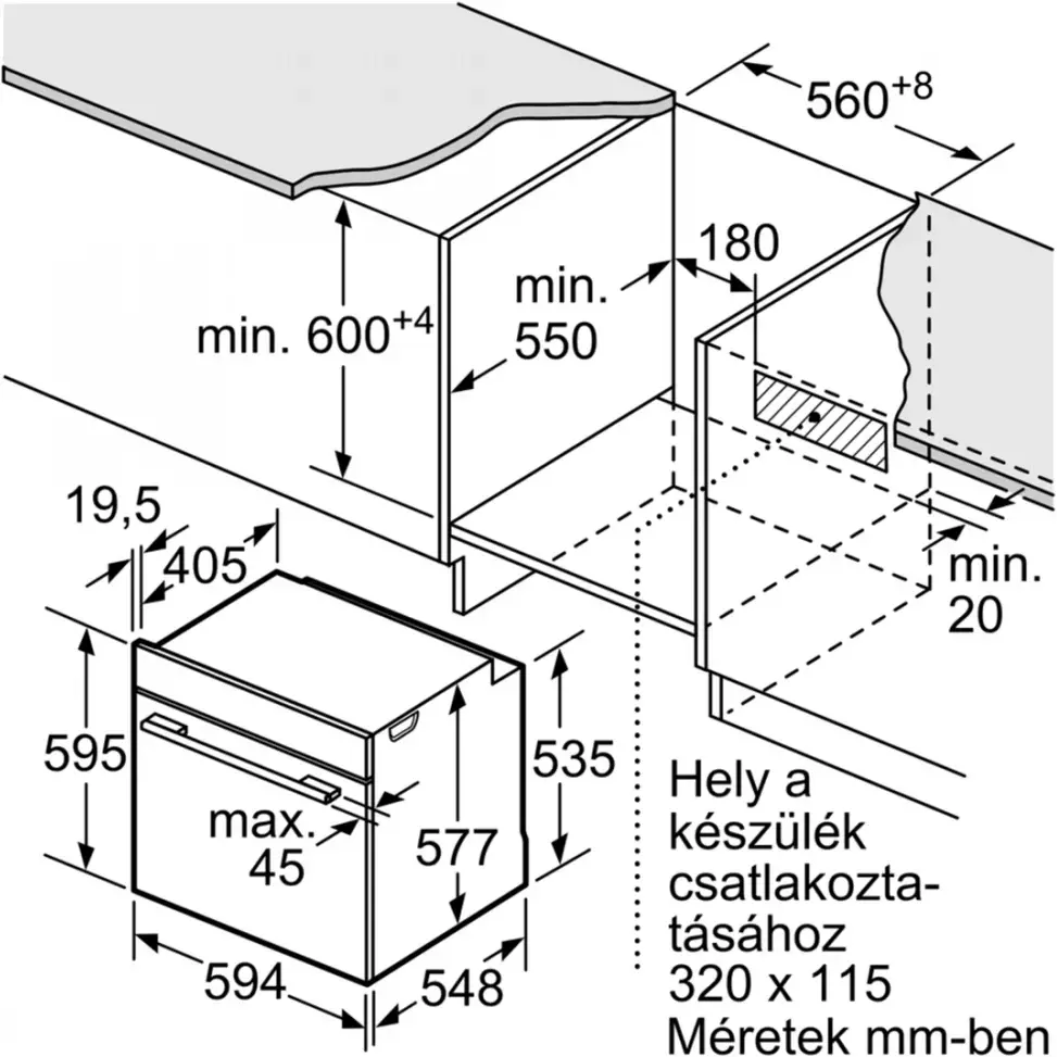 Bosch HSG636BW1 Beépíthető Önálló Sütő kép 9