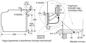 Bosch HSG7361B1 beépíthető önálló sütő kép 12