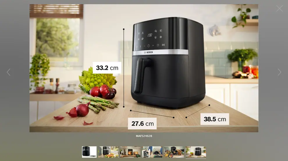 Bosch MAFS2462B Air Fryer kép 7