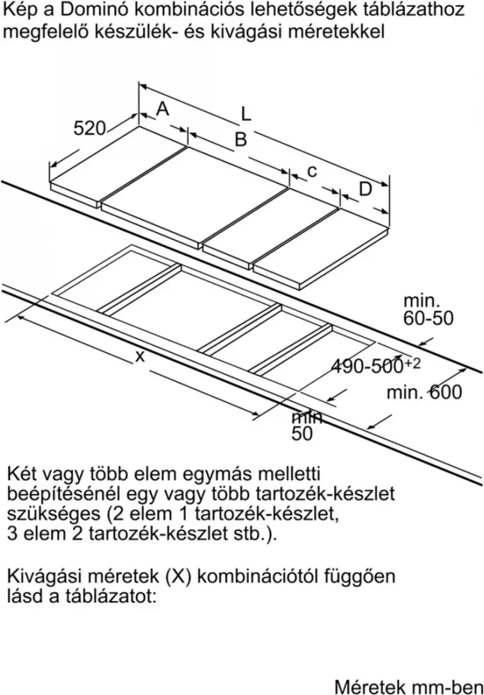 Bosch PIB375FB1E beépíthető dominó főzőlap kép 11